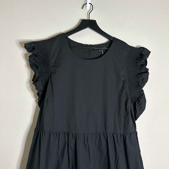 English Factory Ruffled Dress with Smocking Detail - Picture 9 of 12